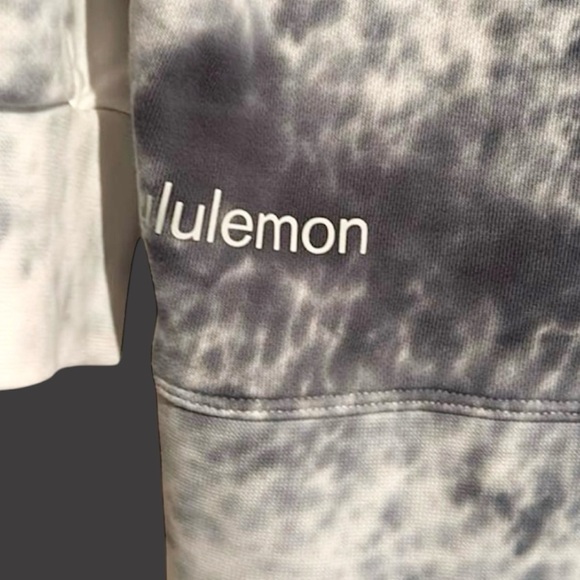 LULULEMON PERFECTLY OVERSIZED CREW *TIE DYE IN MARBLE DYE CLASSIC NAVY SZ M - Picture 7 of 7